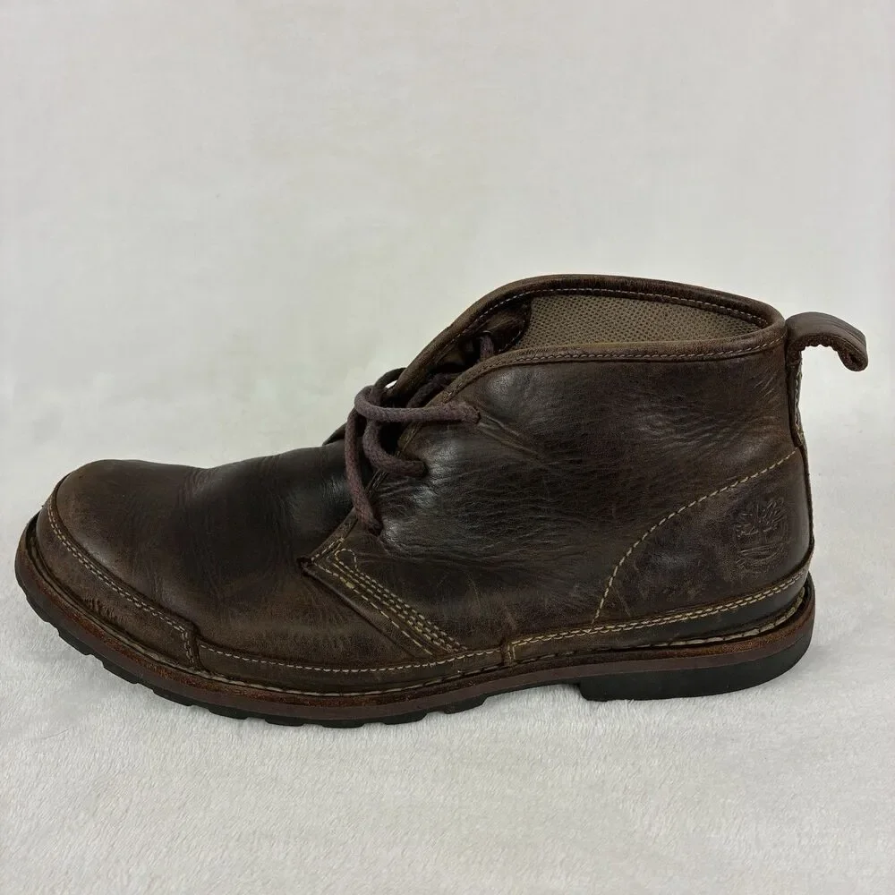 Timberland Earthkeepers Leather Chukka Boots Men’s Size 8.5M Brown Lace Up 21547